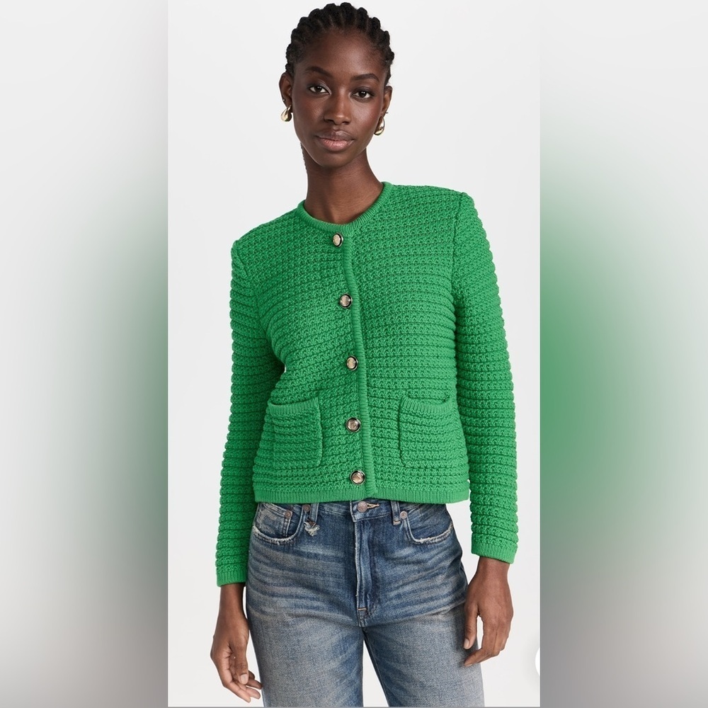 NWOT Ba&sh GASPARD Decorative Knit Long-Sleeve Cardigan, Size S - Picture 6 of 16